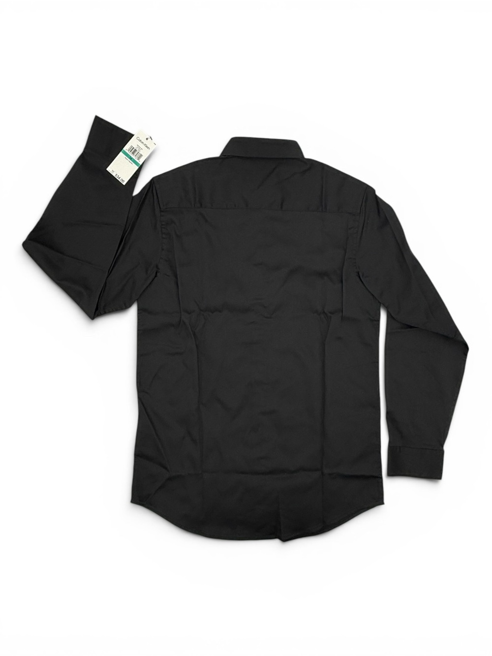 Calvin Klein Boys Black Dress Shirt Size 16 Modern Fit Sateen NWT - Picture 4 of 8